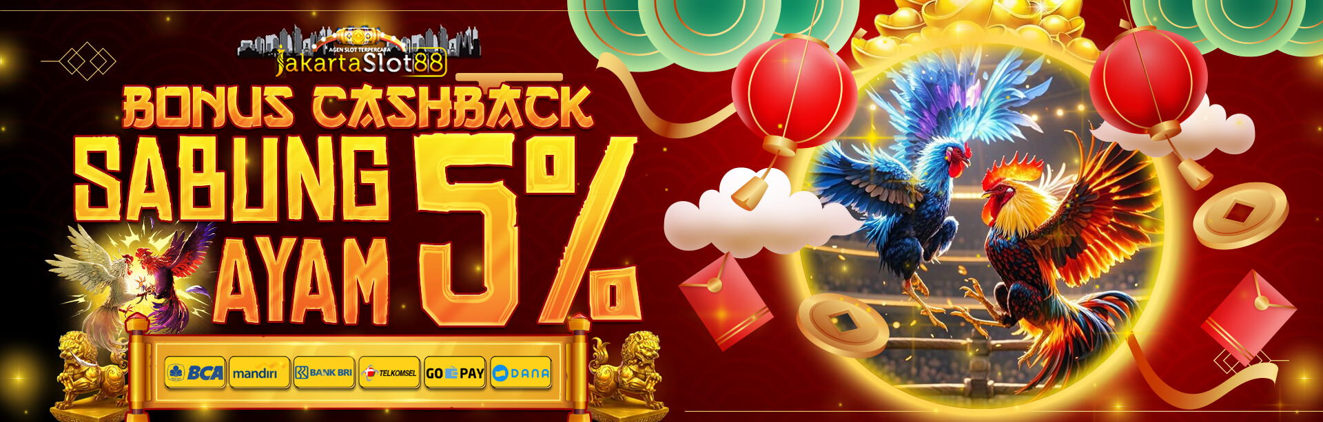 BONUS CASHBACK SABUNG AYAM 5%