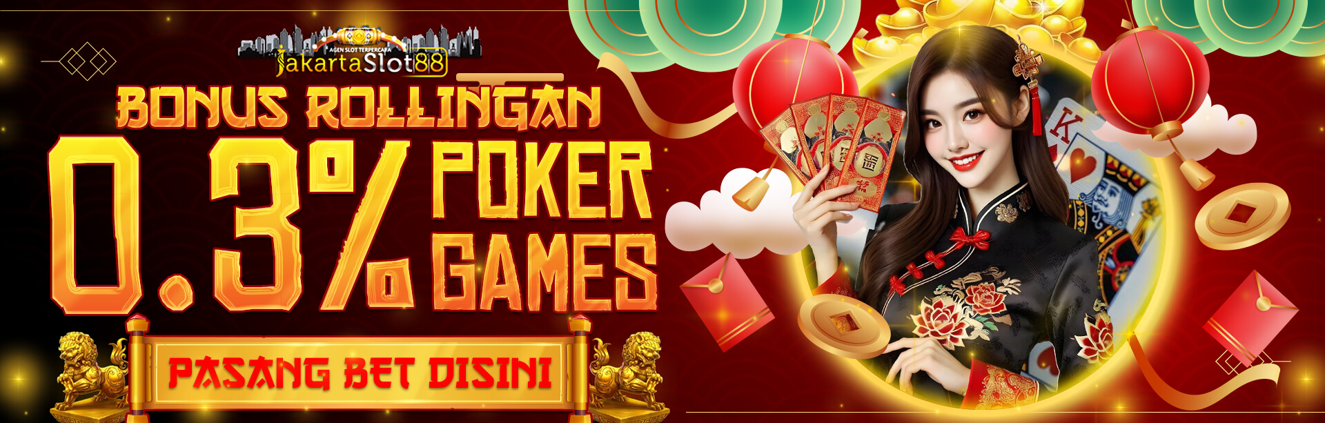 Bonus Rollingan 0.3% Poker Games 