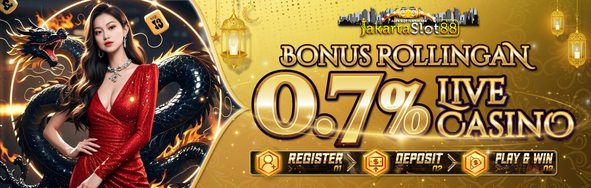 BONUS ROLLINGAN CASINO 0.7%