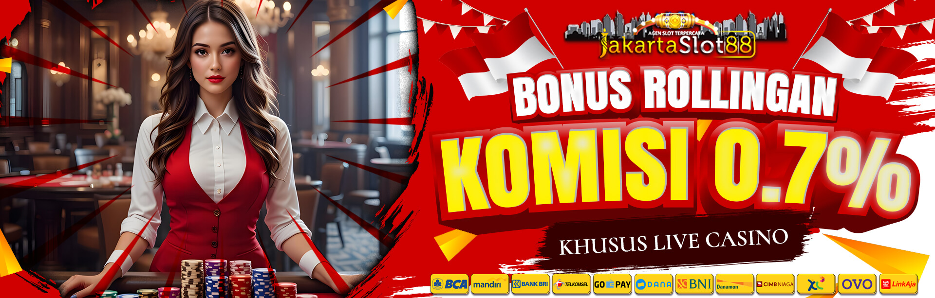 BONUS ROLLINGAN CASINO 0.7%